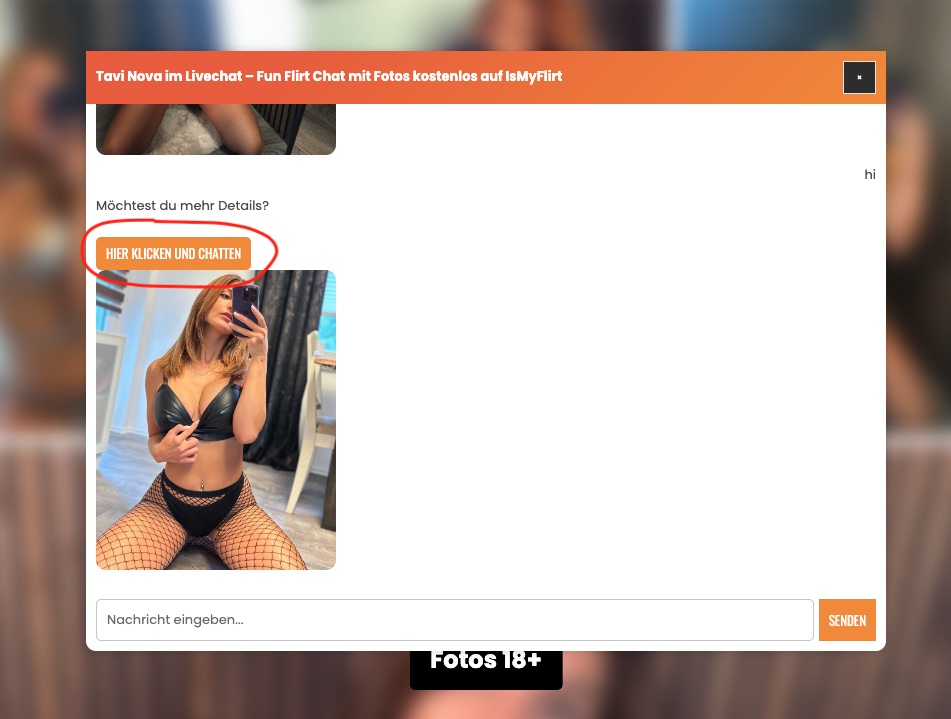 Kostenloser Flirt Chat mit Bildertausch auf IsMyFlirt.com.